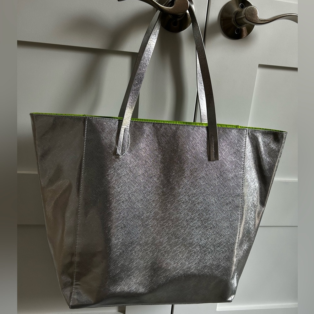 Silver Tote Bag  Clinique Summer Beach